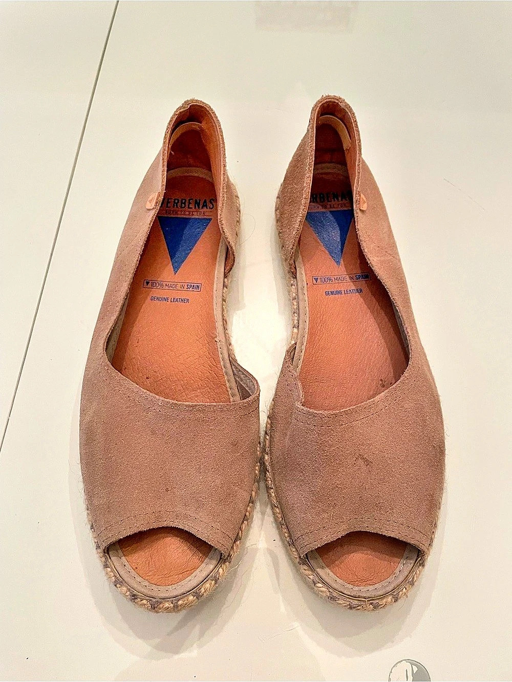 Verbenas Leather Espadrille in Brown